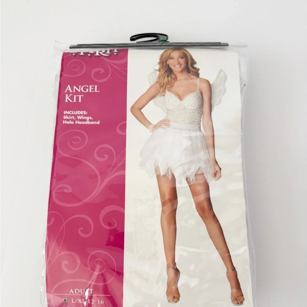 Spirit Silver and White Angel Costume Set Size L - Picture 1 of 5